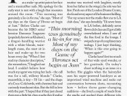 Материал о Эмилии Кларк в журнале Vogue 